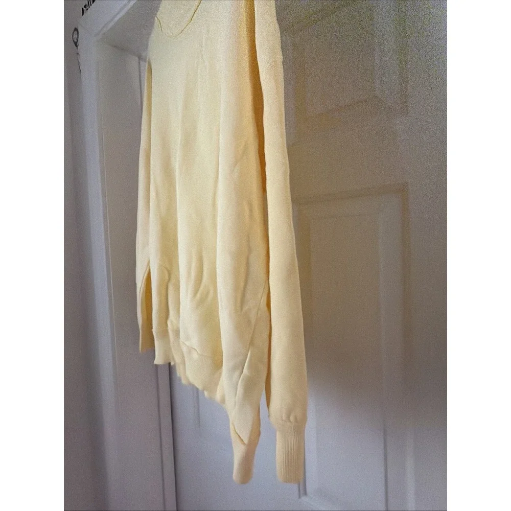 New We The Free People Small/S Palm Springs Pullover Sweater Oversized Banana Ye
